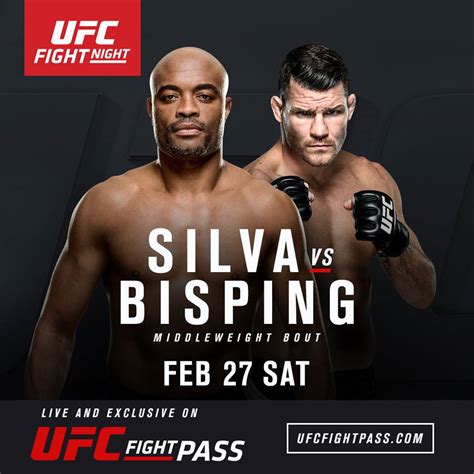 ufc bisping vs silva|Fight Night London: Silva vs Bisping .